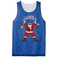 I Hate Christmas Xmas Santa Claus Christmas Present Gift Mesh Reversible Basketball Jersey Tank