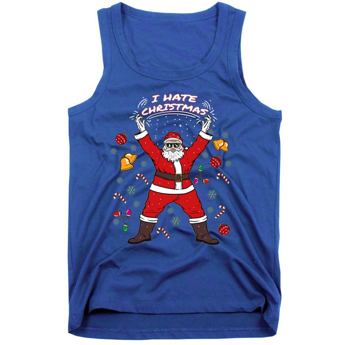 I Hate Christmas Xmas Santa Claus Christmas Present Gift Tank Top