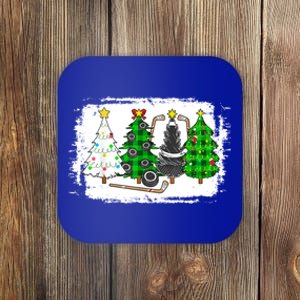 Ice Hockey Christmas Trees Ice Hockey Player Xmas Party Gift Coaster