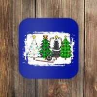 Ice Hockey Christmas Trees Ice Hockey Player Xmas Party Gift Coaster