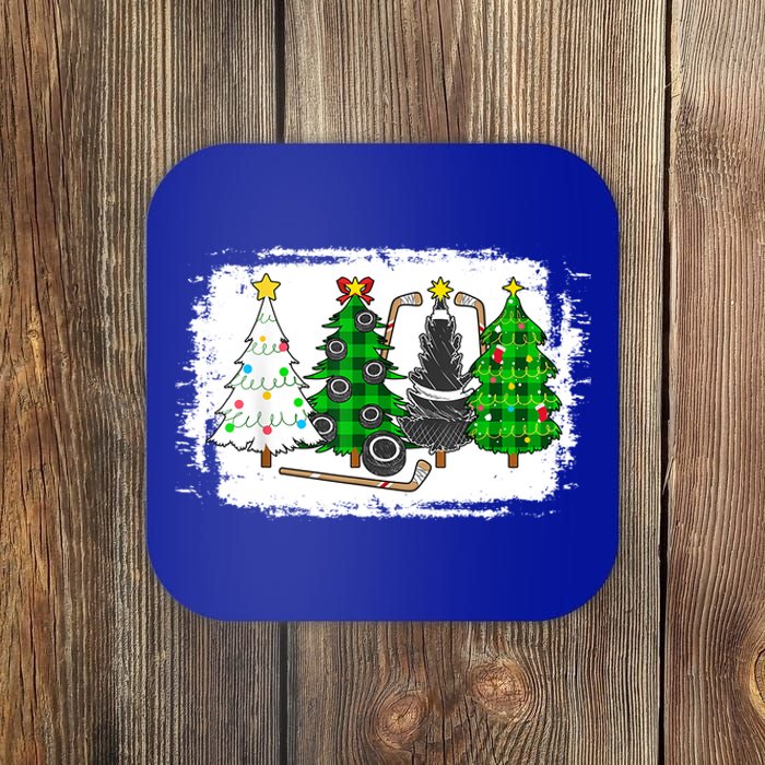 Ice Hockey Christmas Trees Ice Hockey Player Xmas Party Gift Coaster