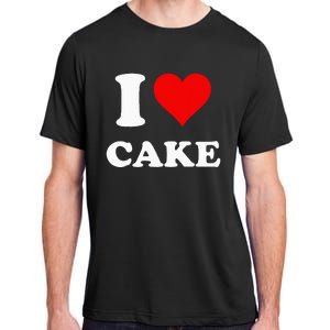 I Heart Cake I Love Cake Adult ChromaSoft Performance T-Shirt