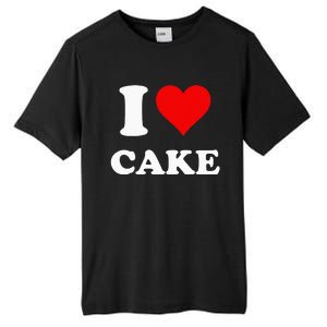 I Heart Cake I Love Cake Tall Fusion ChromaSoft Performance T-Shirt