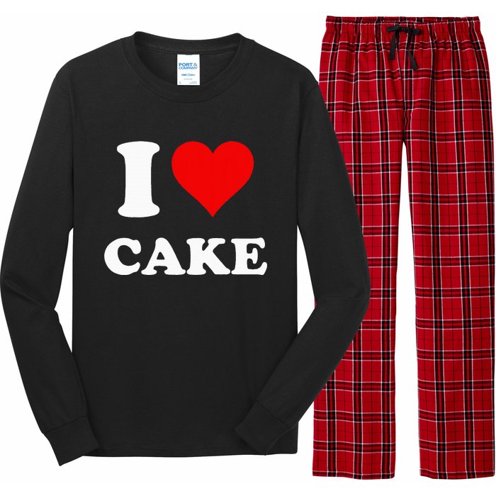 I Heart Cake I Love Cake Long Sleeve Pajama Set