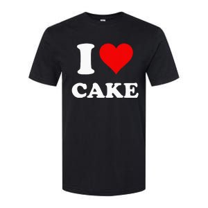 I Heart Cake I Love Cake Softstyle CVC T-Shirt