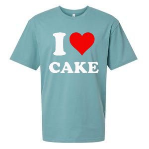 I Heart Cake I Love Cake Sueded Cloud Jersey T-Shirt