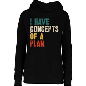 I Have Concepts Of A Plan Harris Walz Waltz 2024 Kamala Vote Womens Funnel Neck Pullover Hood