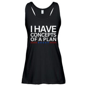 I Have Concepts Of A Plan Trump Harris Debate 2024 Ladies Essential Flowy Tank