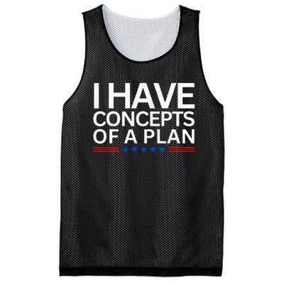 I Have Concepts Of A Plan Trump Harris Debate 2024 Mesh Reversible Basketball Jersey Tank