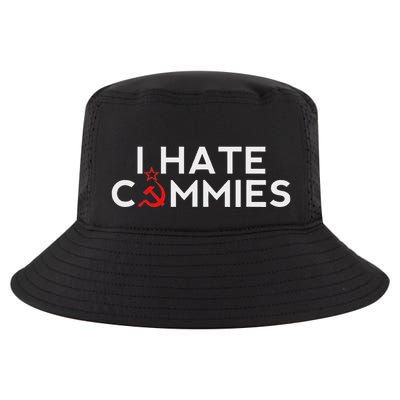 I Hate Commies Anti Russian President Ronald Reagan Cool Comfort Performance Bucket Hat