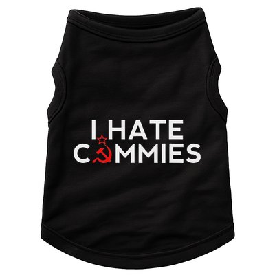I Hate Commies Anti Russian President Ronald Reagan Doggie Tank
