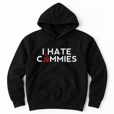 I Hate Commies Anti Russian President Ronald Reagan Hoodie