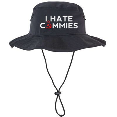 I Hate Commies Anti Russian President Ronald Reagan Bucket Hat