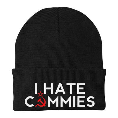 I Hate Commies Anti Russian President Ronald Reagan Beanie