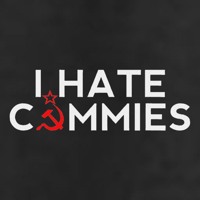 I Hate Commies Anti Russian President Ronald Reagan Large Microfiber Waffle Golf Towel