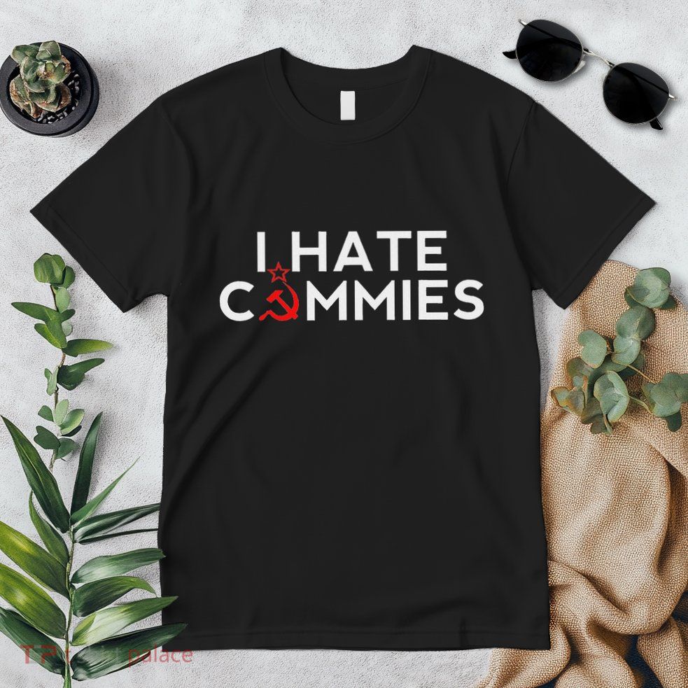 I Hate Commies Anti Russian President Ronald Reagan Premium T-Shirt
