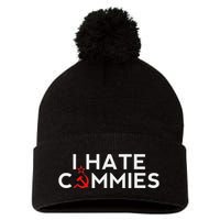 I Hate Commies Anti Russian President Ronald Reagan Pom Pom 12in Knit Beanie