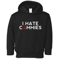 I Hate Commies Anti Russian President Ronald Reagan Toddler Hoodie