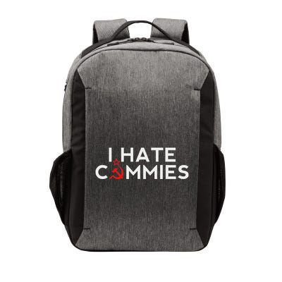 I Hate Commies Anti Russian President Ronald Reagan Vector Backpack