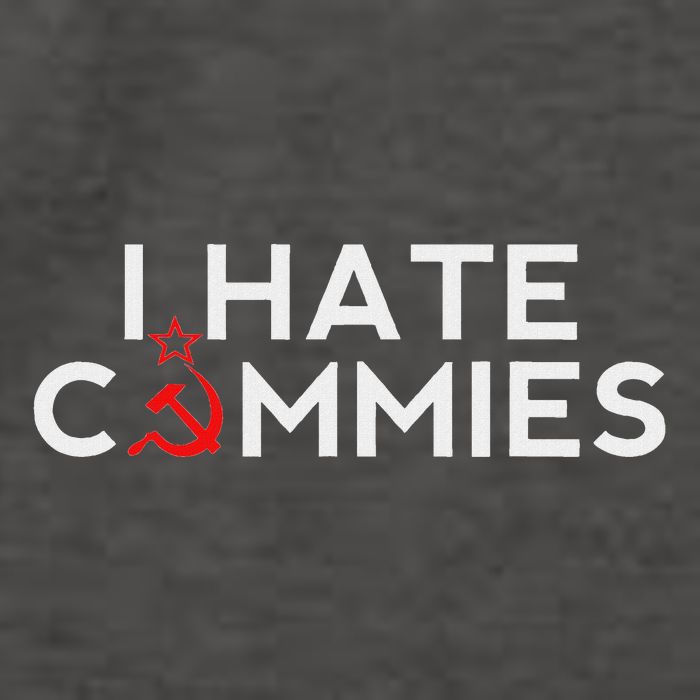 I Hate Commies Anti Russian President Ronald Reagan Vector Backpack