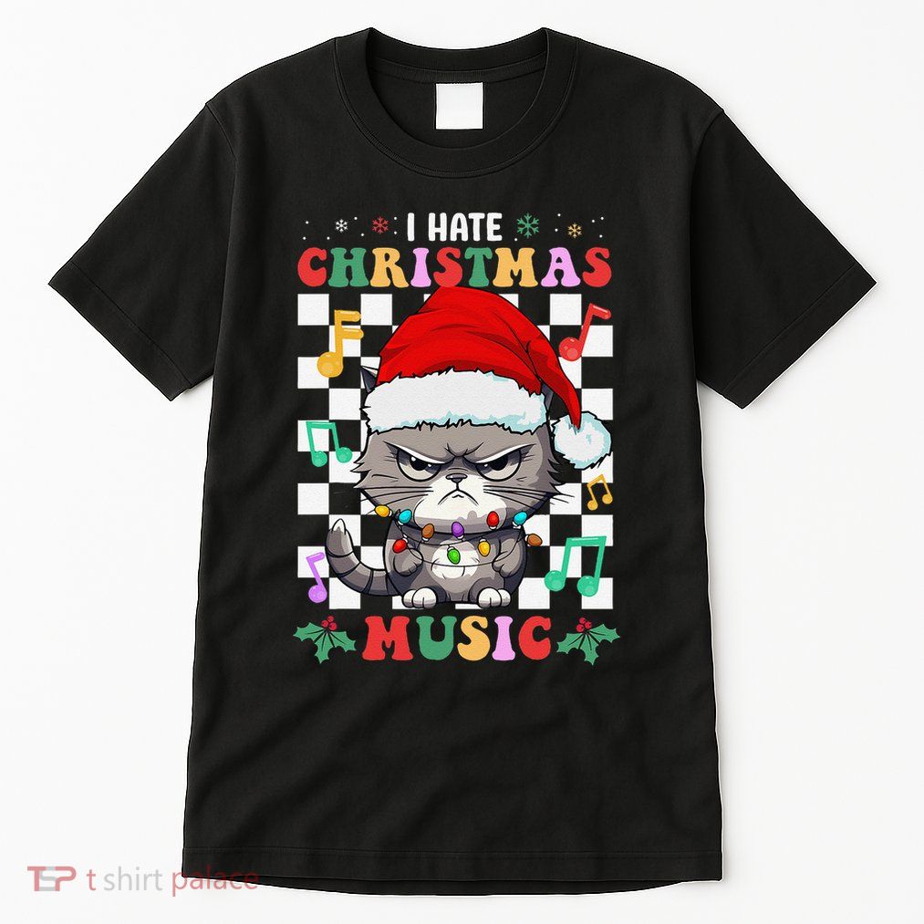 I Hate Christmas Music Xmas Hater Tall T-Shirt