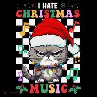 I Hate Christmas Music Xmas Hater Mesh Reversible Basketball Jersey Tank