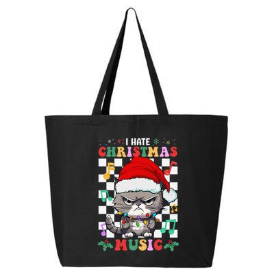 I Hate Christmas Music Xmas Hater 25L Jumbo Tote