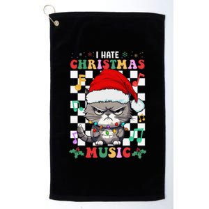 I Hate Christmas Music Xmas Hater Platinum Collection Golf Towel