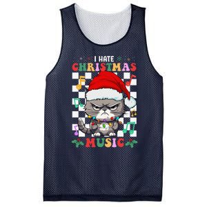 I Hate Christmas Music Xmas Hater Mesh Reversible Basketball Jersey Tank