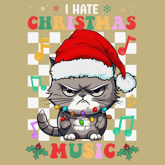 I Hate Christmas Music Xmas Hater Cooling Performance Long Sleeve Crew