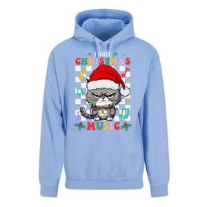 I Hate Christmas Music Xmas Hater Unisex Surf Hoodie