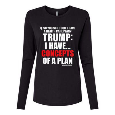 I Have... Concepts Of A Plan Womens Cotton Relaxed Long Sleeve T-Shirt