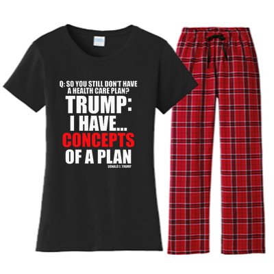 I Have... Concepts Of A Plan Women's Flannel Pajama Set