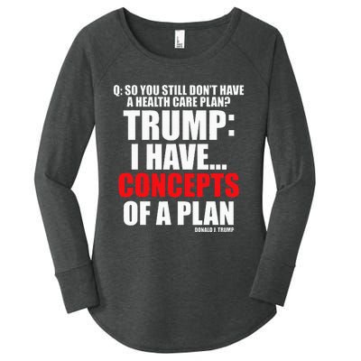 I Have... Concepts Of A Plan Women's Perfect Tri Tunic Long Sleeve Shirt