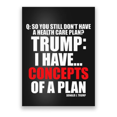 I Have... Concepts Of A Plan Poster