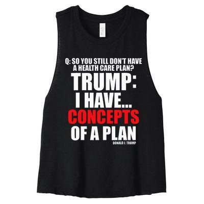 I Have... Concepts Of A Plan Women's Racerback Cropped Tank