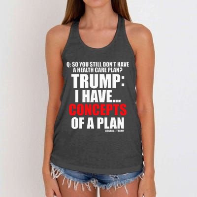 I Have... Concepts Of A Plan Women's Knotted Racerback Tank