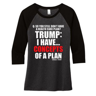 I Have... Concepts Of A Plan Women's Tri-Blend 3/4-Sleeve Raglan Shirt