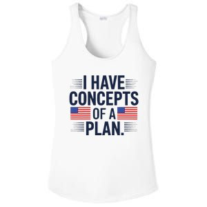 I Have Concepts Of A Plan Funny Pro Kamala Harris Ladies PosiCharge Competitor Racerback Tank