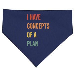 I Have Concepts Of A Plan Funny Quote USA-Made Doggie Bandana