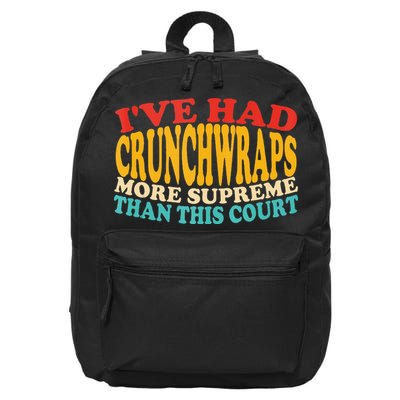 IVe Had Crunchwraps More Supreme Than This Court 16 in Basic Backpack