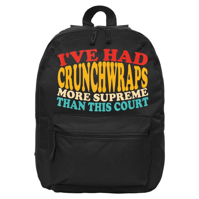 IVe Had Crunchwraps More Supreme Than This Court 16 in Basic Backpack