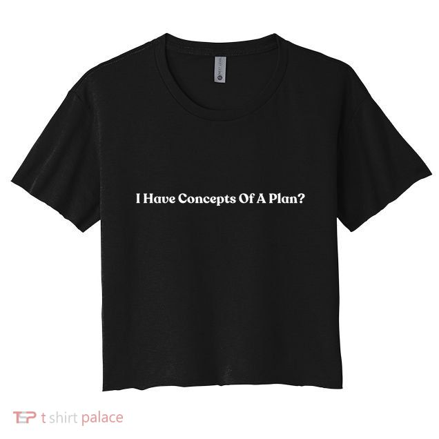 I Have Concepts Of A Plan Crop Top