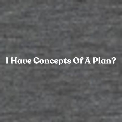 I Have Concepts Of A Plan T-Shirt