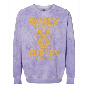 Israelite Hebrew Chosen Ones Israel Lion Of Judah Colorblast Crewneck Sweatshirt