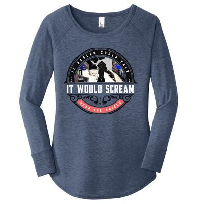 If Harlem Could Talk It Would Scream. Women's Perfect Tri Tunic Long Sleeve Shirt