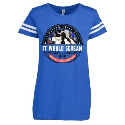 If Harlem Could Talk It Would Scream. Enza Ladies Jersey Football T-Shirt