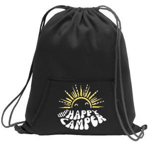 Imma Happy Camper Smiling Sun  Sweatshirt Cinch Pack Bag