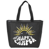 Imma Happy Camper Smiling Sun  Zip Tote Bag