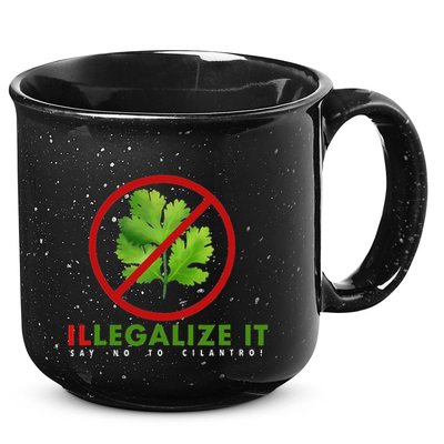 I Hate Cilantro Illegalize It Say No To Cilantro! 15oz Campfire Ceramic Mug